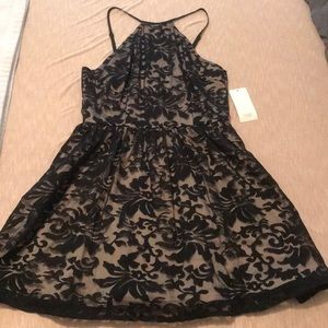 Black lace dress